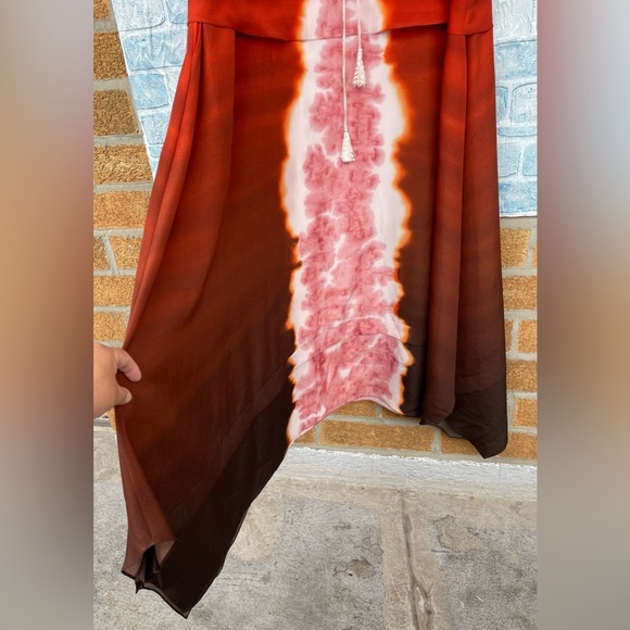 ALTUZARRA
Penelope Dyed Gradient Asymmetric Midi-Dress SIZE 46/16 - Picture 10 of 17